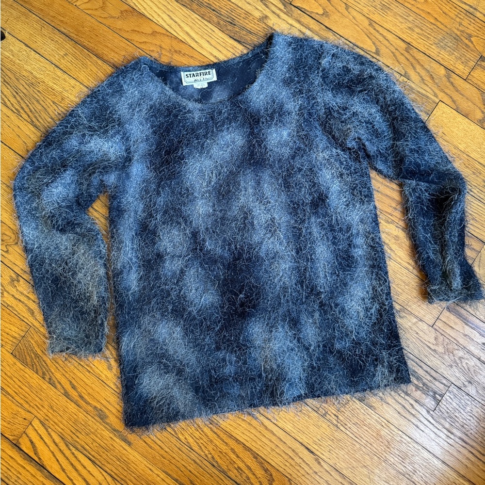 Women's Fuzzy Blue Shirt